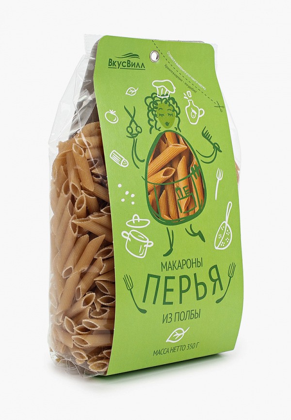 Макаронные изделия ВкусВилл Перья, из полбы, цельнозерновая мука, 350 г ...