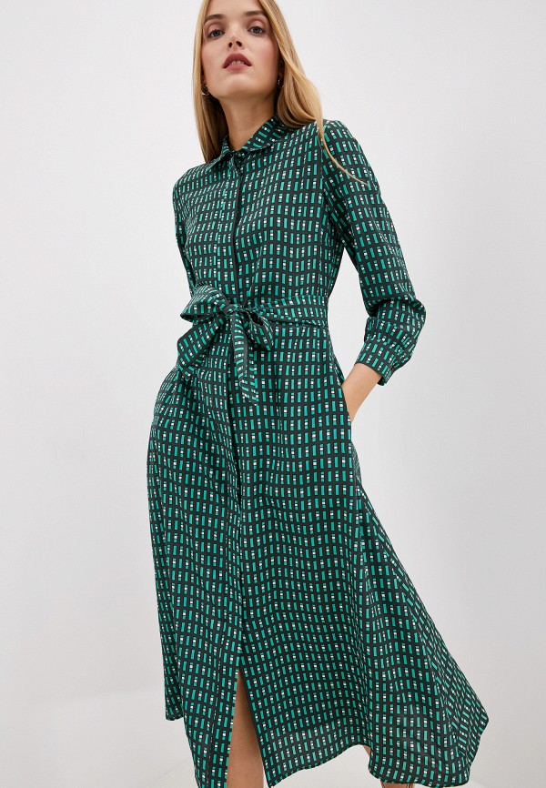 Платье Weekend Max Mara, цвет: зеленый, WE017EWGKOH7 — купить в  интернет-магазине Lamoda