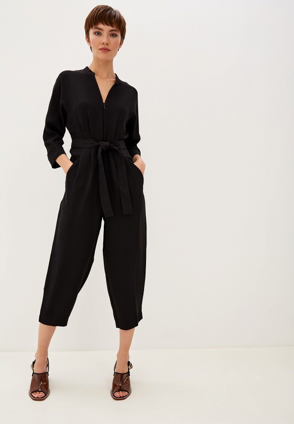 arabella crepe tie jumpsuit