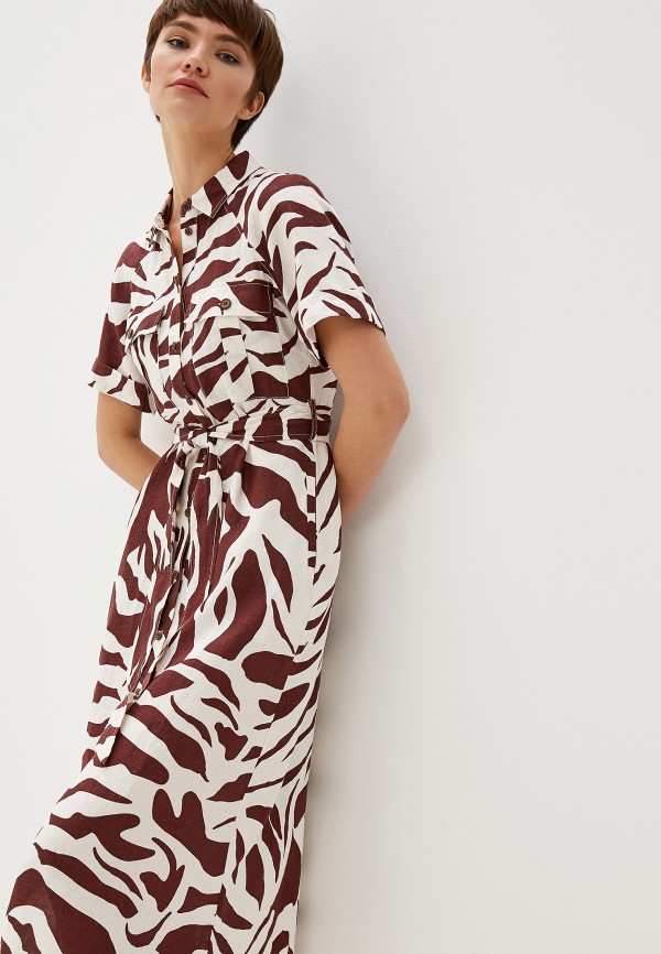 Whistles Платье - GRAPHIC ZEBRA SHIRT DRESS - фото 4