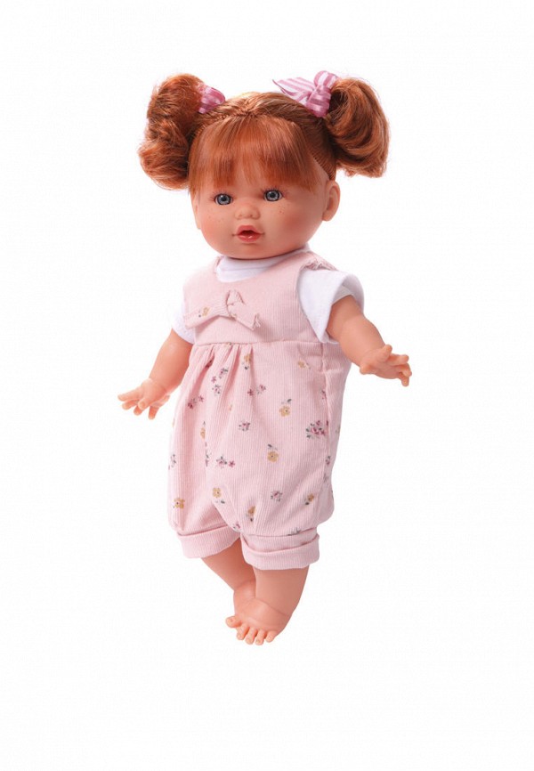 Munecas Dolls Antonio Juan Пупс - озвученный Оливия в розовом, 30 см, плачет, мягконабивная - фото 2