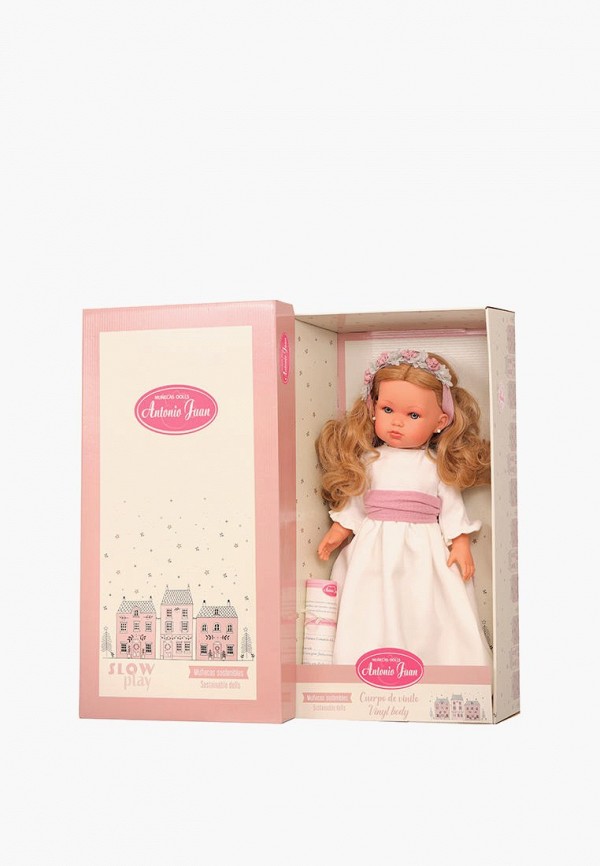 Munecas Dolls Antonio Juan Кукла - Белла Первое причастие, блондинка, 45 см, виниловая - фото 5
