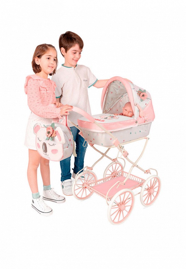 Коляска DeCuevas Toys люлька с сумкой, высота ручки 81 см, серия «Коала ...