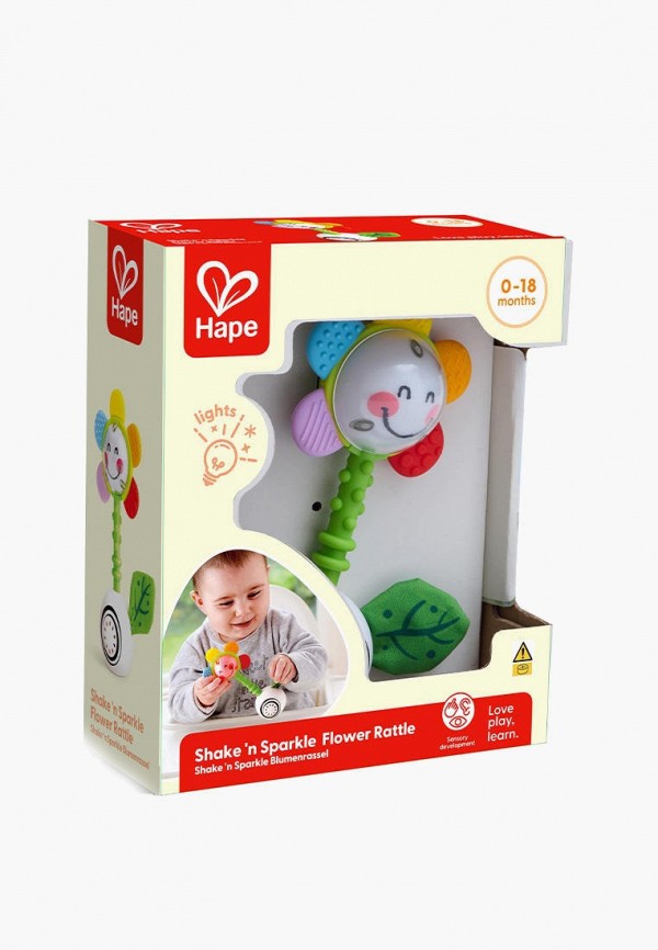 Hape Погремушка - "Волшебное прикосновение" Светящийся Цветок, интерактивная игрушка с подсветкой - фото 2