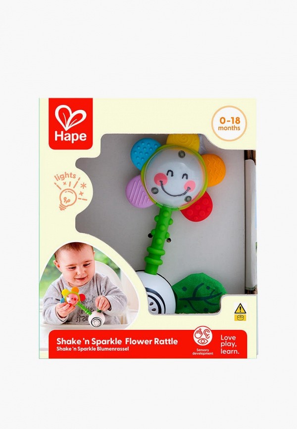 Hape Погремушка - "Волшебное прикосновение" Светящийся Цветок, интерактивная игрушка с подсветкой - фото 4