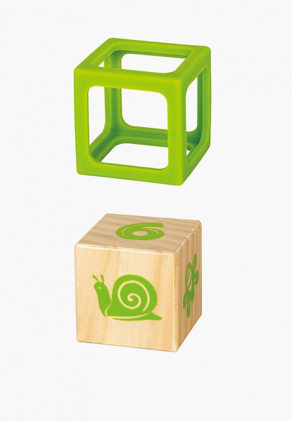 Hape Игрушка развивающая - детские деревянные "Кубики" в силиконовых чехлах, 4 шт. - фото 5