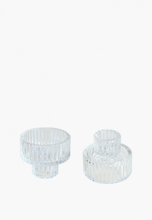 Divnaya Iva Подсвечники 2 шт. - двусторонние, для узких и широких свечей, 7*7*6 см - фото 1