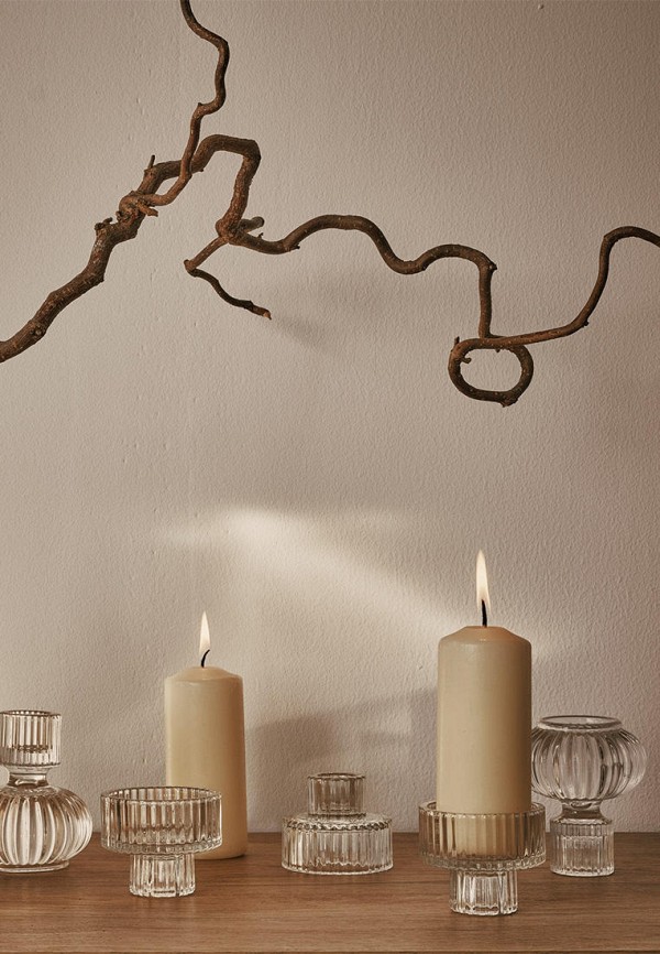 Divnaya Iva Подсвечники 2 шт. - двусторонние, для узких и широких свечей, 7*7*6 см - фото 5