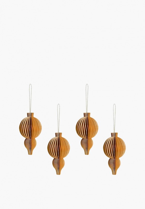 Divnaya Iva Набор елочных украшений - на магните, 4 шт., 12x6 см - фото 1