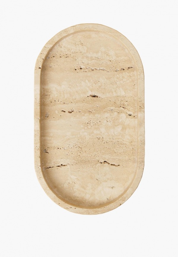 Divnaya Iva Подставка для украшений - травертин, овальный, 24*14*3 см - фото 1