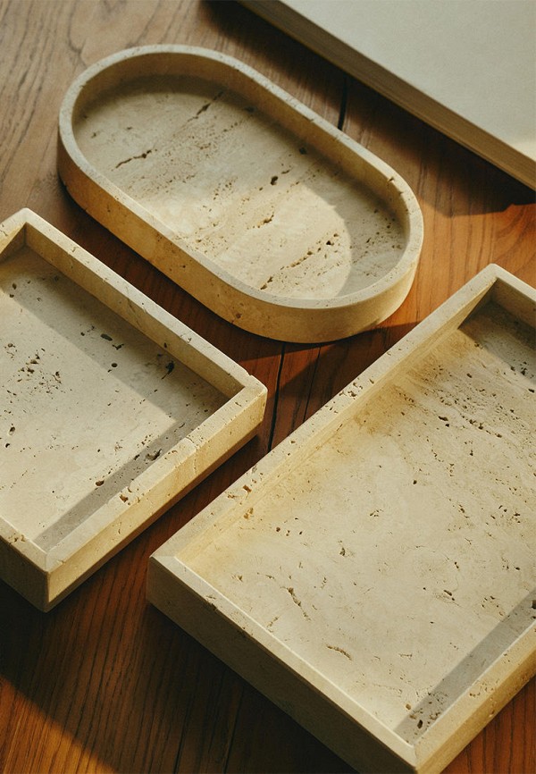 Divnaya Iva Подставка для украшений - травертин, овальный, 24*14*3 см - фото 5