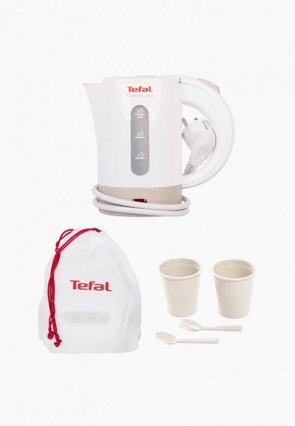 Tefal Чайник электрический - Travel-o-city KO120130, с чашками и ложками - фото 2