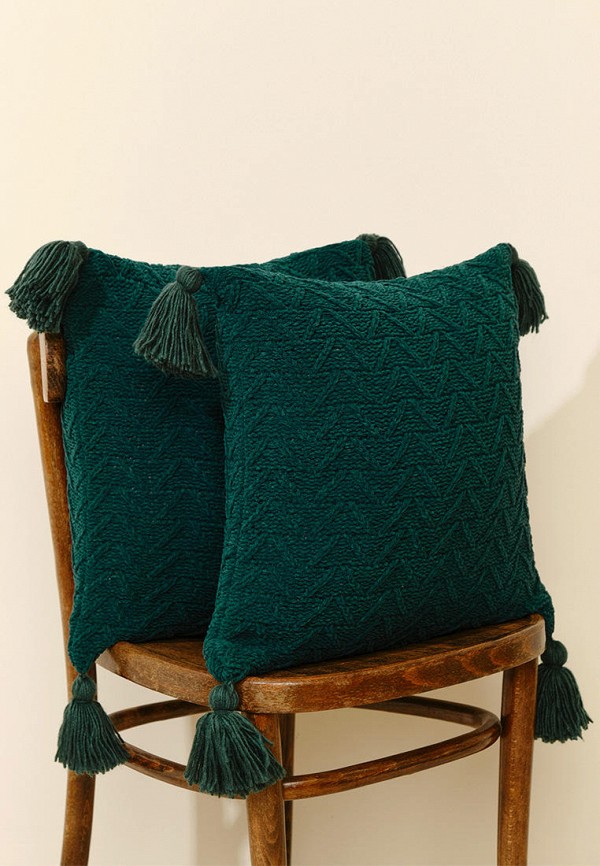 Divnaya Iva Наволочка декоративная - зеленая, 45х45 см - фото 2