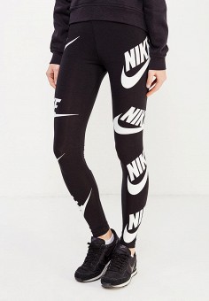 Леггинсы, Nike, цвет: черный. Артикул: NI464EWUHE88. Одежда / Брюки