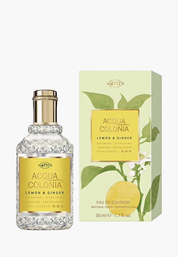 

Одеколон 4711, Прозрачный, 4711 Acqua Colonia Vitalizing - Lemon & Ginger, 50мл