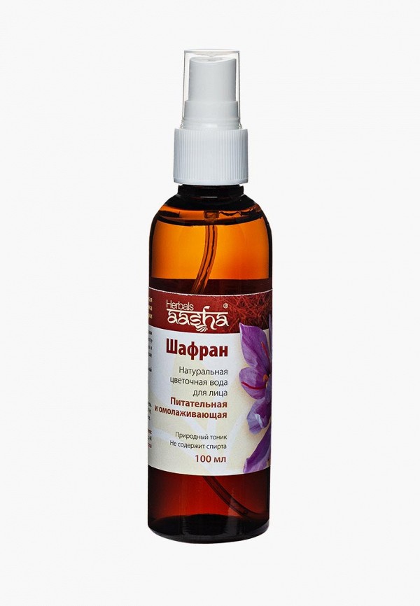 

Тоник для лица Aasha Herbals, Прозрачный, Шафран, 100 мл
