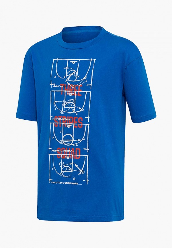 

Футболка adidas, YB ID STA TEE, Синий