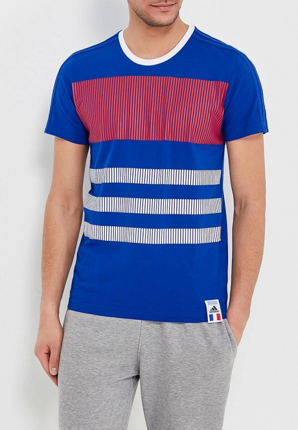 

Футболка adidas, adidas AD002EMALUP4, Синий