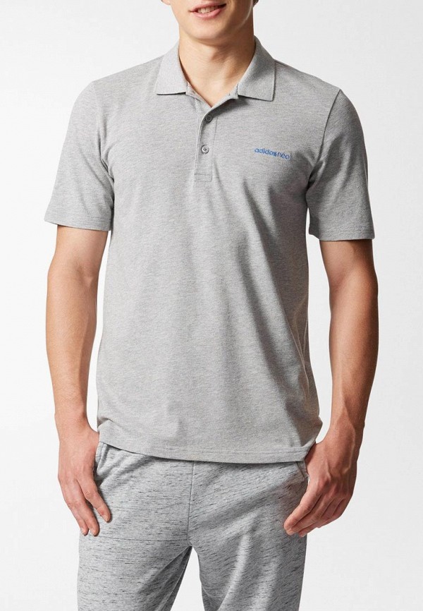 

Поло adidas, Серый