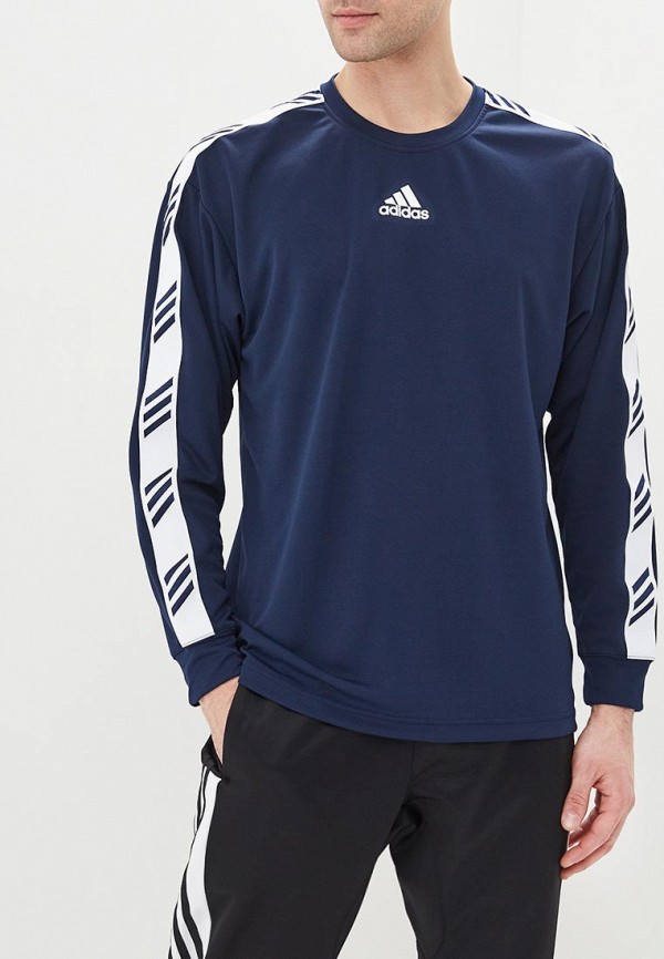 

Лонгслив спортивный adidas; adidas AD002EMEEHQ9, Синий