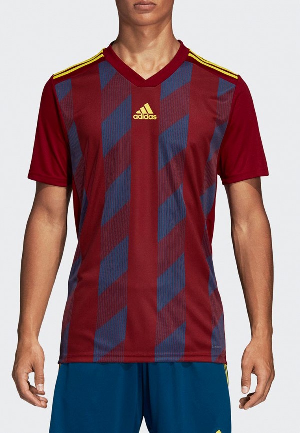 

Футболка спортивная adidas, Бордовый, STRIPED 19