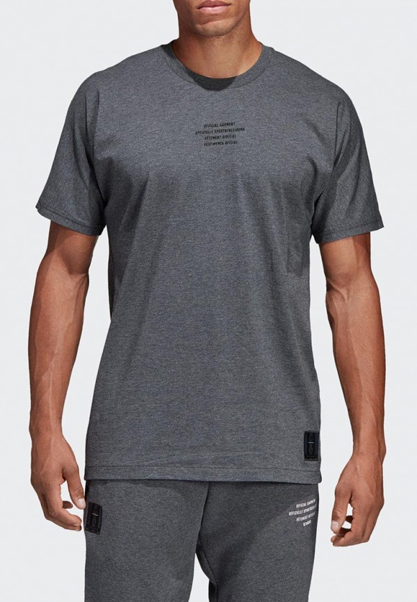 

Футболка adidas; adidas AD002EMEEHX6, Серый