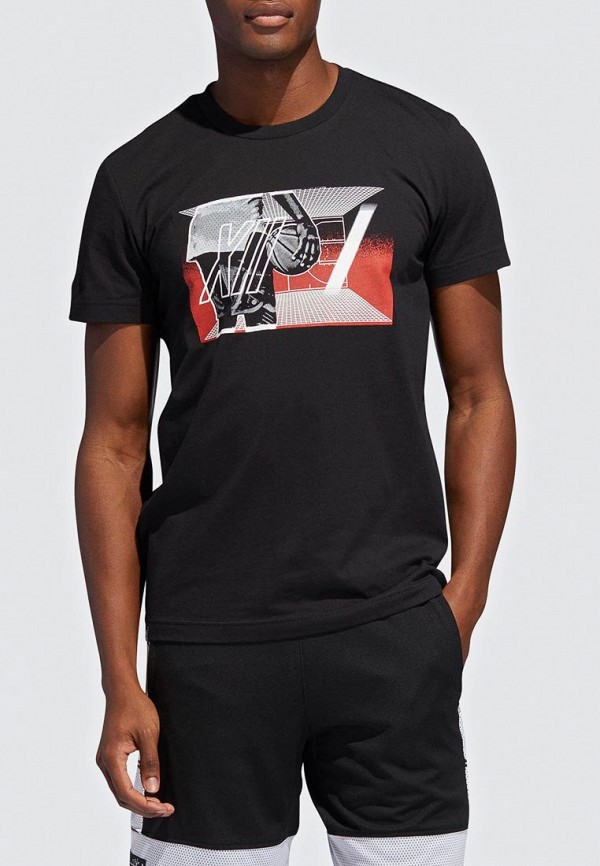 

Футболка спортивная adidas, adidas AD002EMEEIA6, Черный