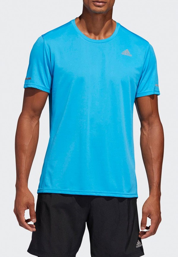 

Футболка спортивная adidas, Синий, RUN TEE M