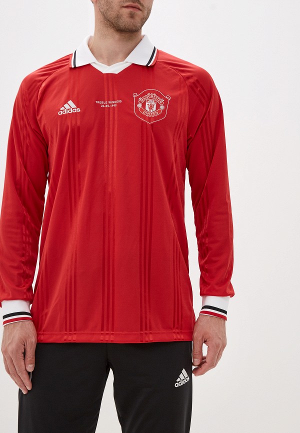 

Лонгслив спортивный adidas, Красный, MUFC ICONS TEEL
