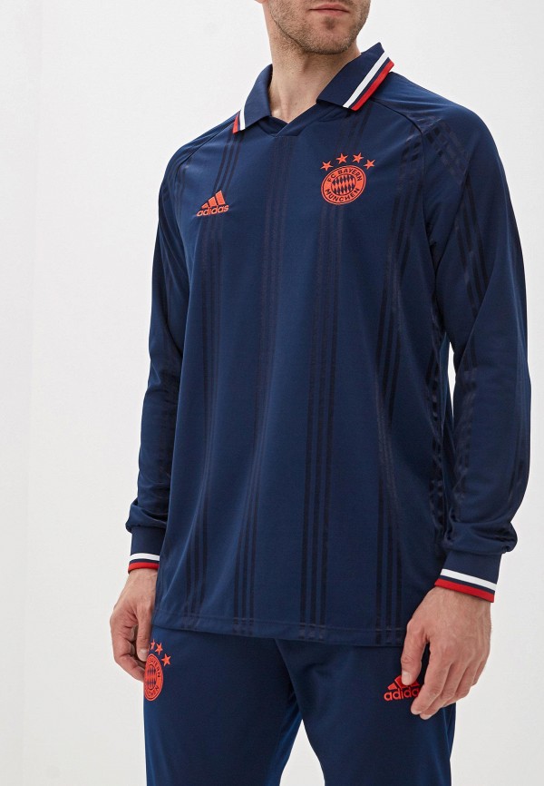 

Лонгслив спортивный adidas, Синий, FCB ICONS TEEL