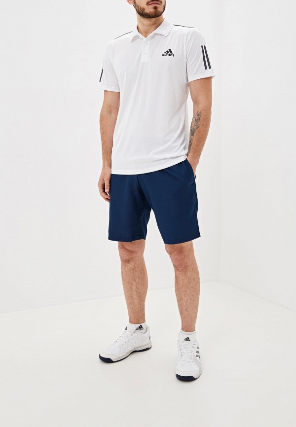 

Поло adidas, adidas AD002EMFJZC8, Белый