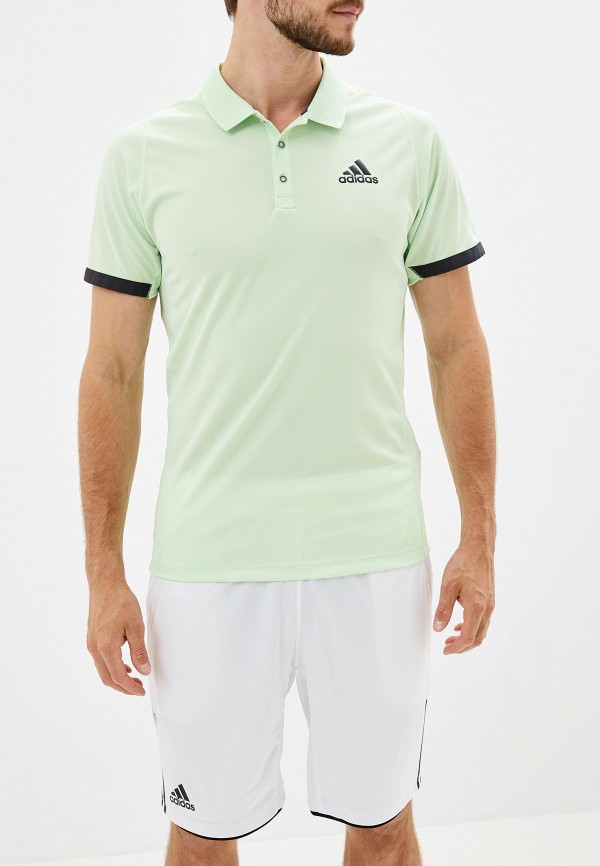 

Поло adidas, adidas AD002EMFJZD8, Зеленый