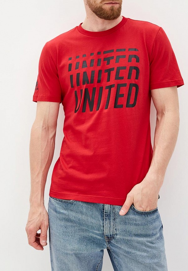 

Футболка adidas, MUFC DNA GR TEE, Красный