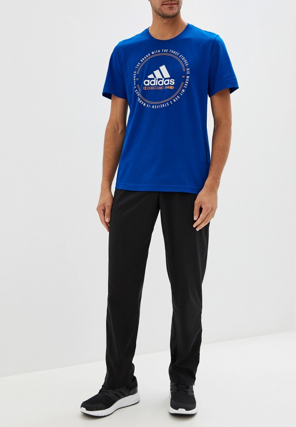 

Футболка adidas, adidas AD002EMFJZN9, Синий