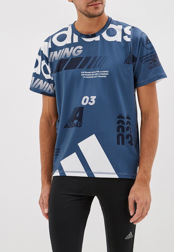 

Футболка adidas, DAILY AOP TEE, Синий