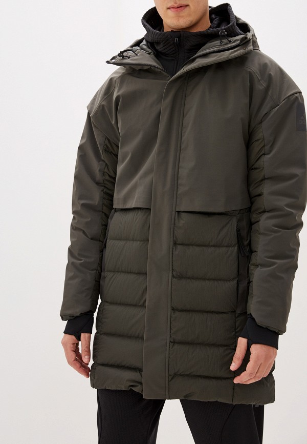

Пуховик adidas, Хаки, adidas AD002EMFKRT4