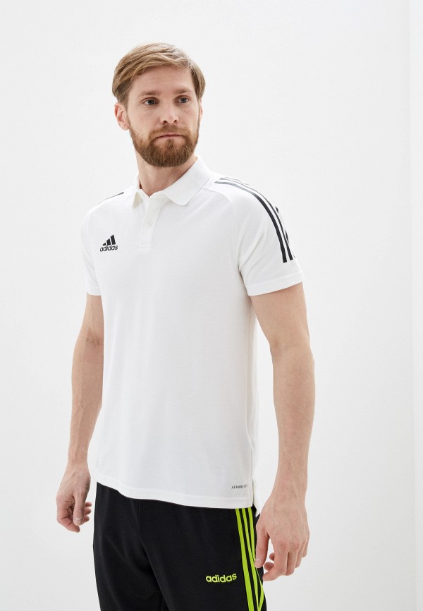 

Поло adidas, Белый, adidas AD002EMHLLG4