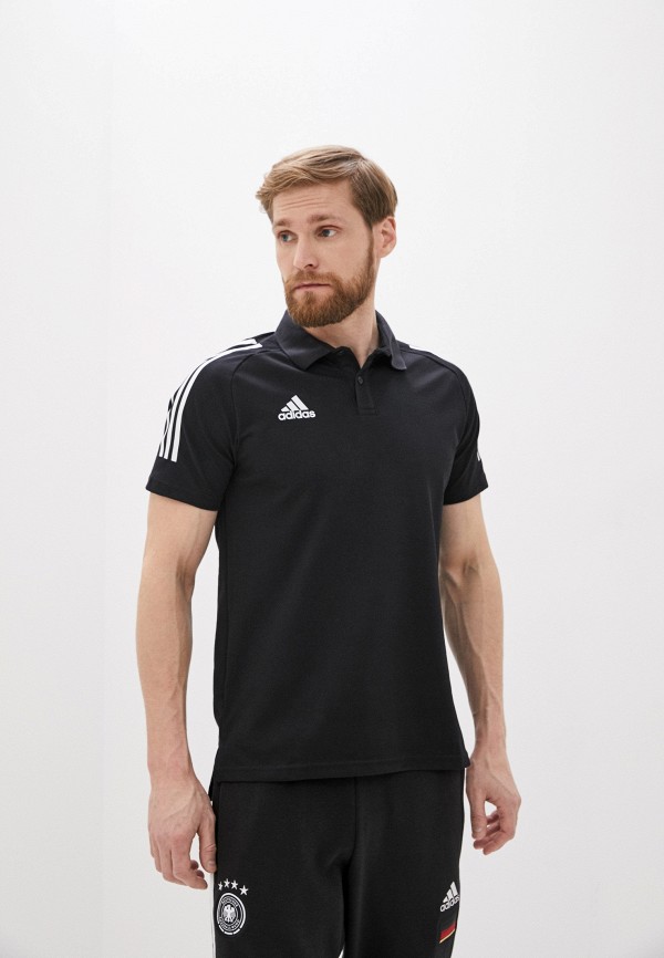 

Поло adidas, Черный, adidas AD002EMHLLG9