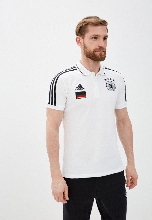 

Поло adidas, Белый, adidas AD002EMHLLH2