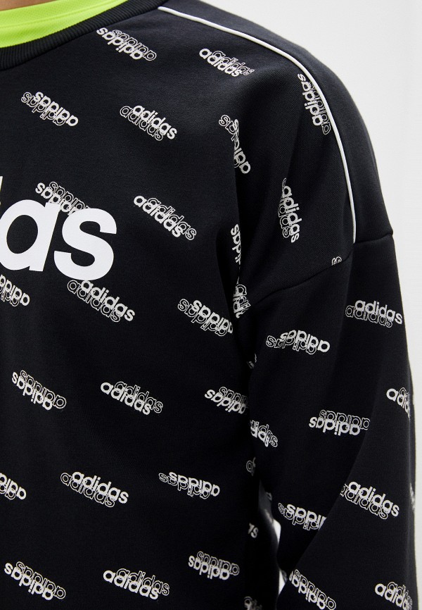 Свитшот adidas цвета черный FM6077 купить в Москве с бесплат