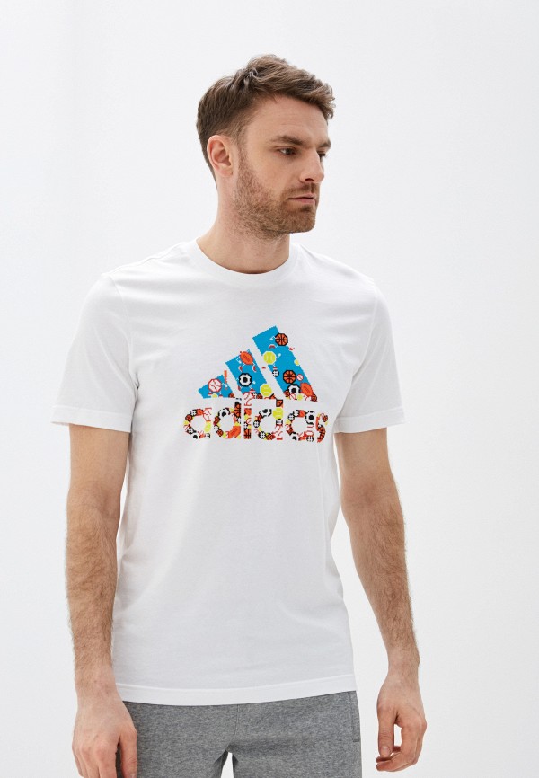 

Футболка adidas, Белый, adidas AD002EMHLNL0