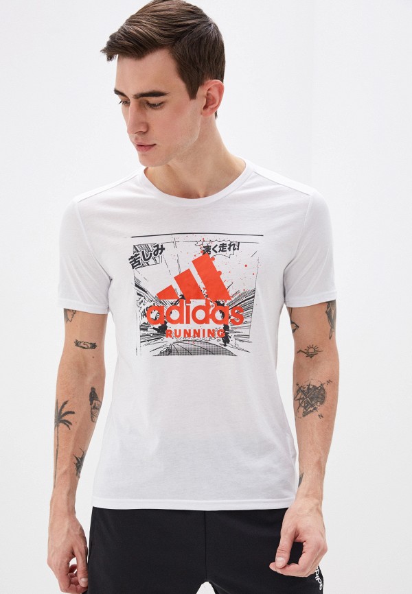 

Футболка adidas, Белый, FAST GFX Tee