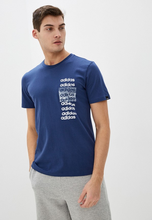 

Футболка adidas, Синий, adidas AD002EMHLOF0