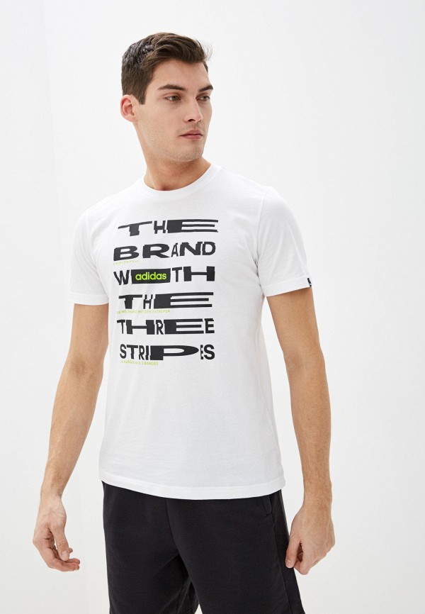 

Футболка adidas, Белый, M DIST FNT T
