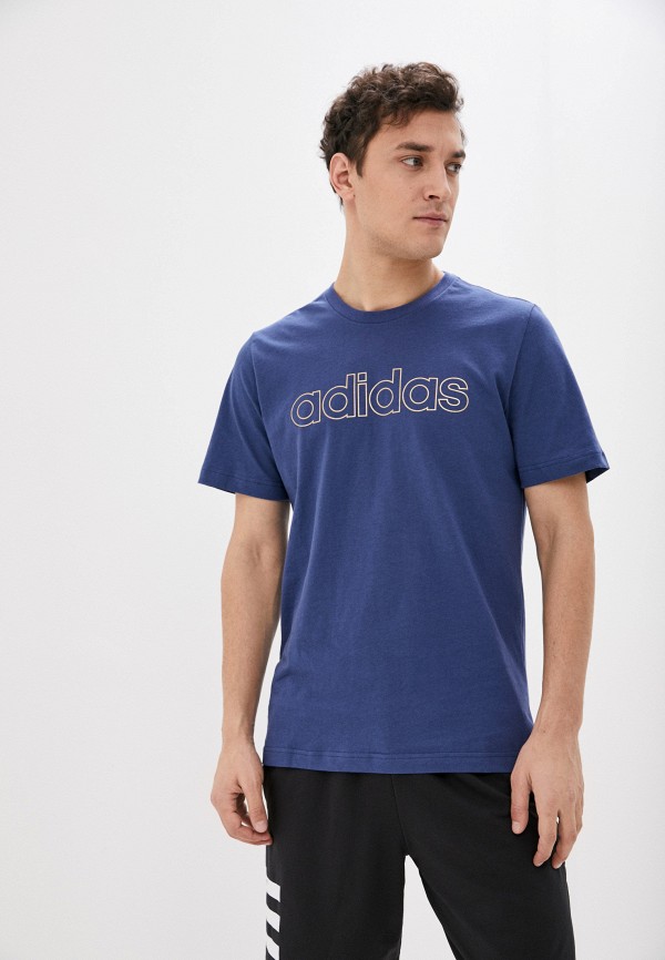 

Футболка спортивная adidas, Синий, M ESS BR TEE