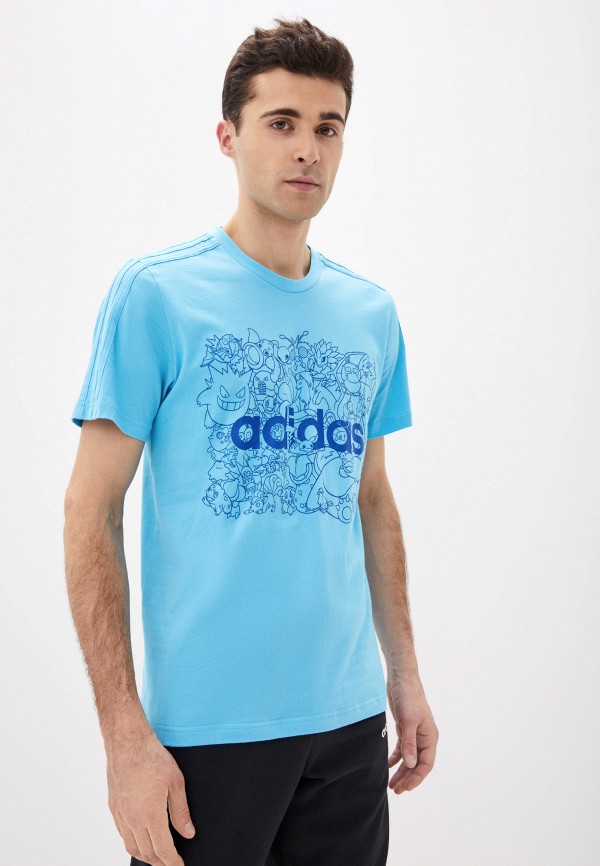 

Футболка adidas, Голубой, M PKMN LOGO T