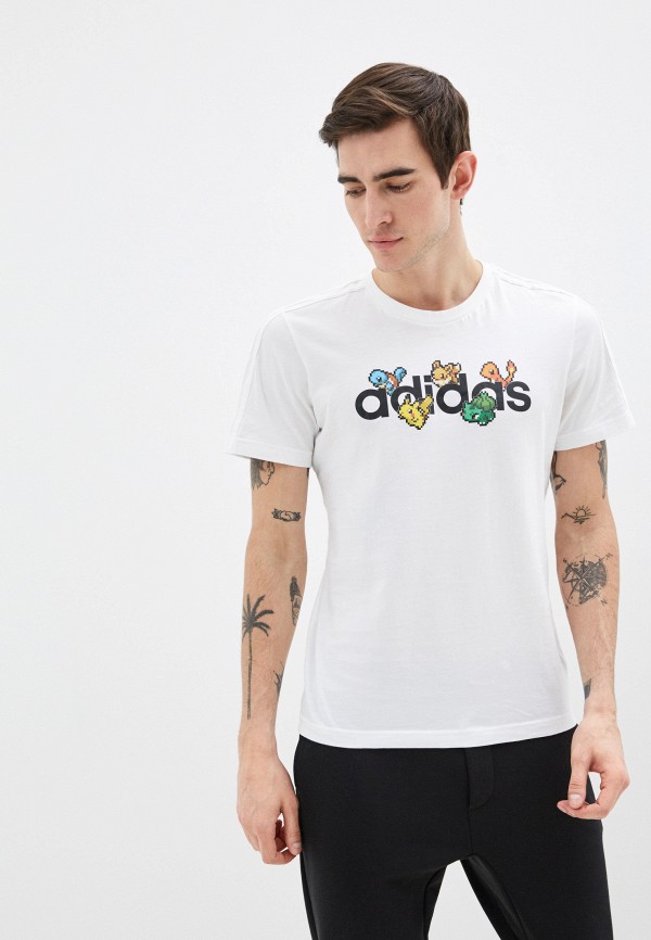 

Футболка спортивная adidas, Белый, M PKMN PXL T