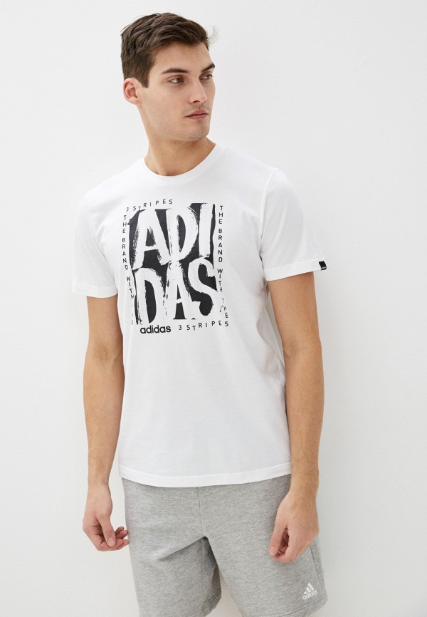 

Футболка adidas, Белый, M STMP T