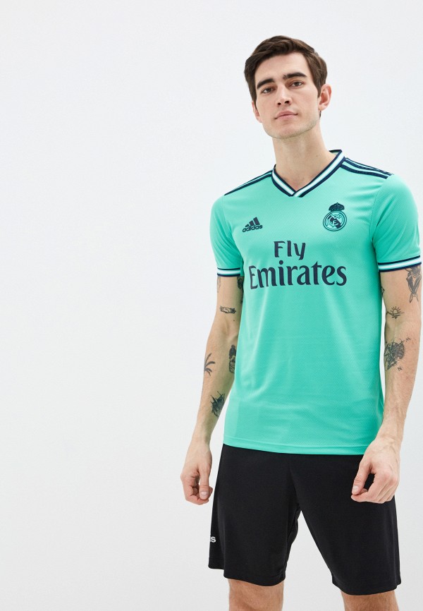 

Футболка спортивная adidas, Зеленый, REAL 3 JSY