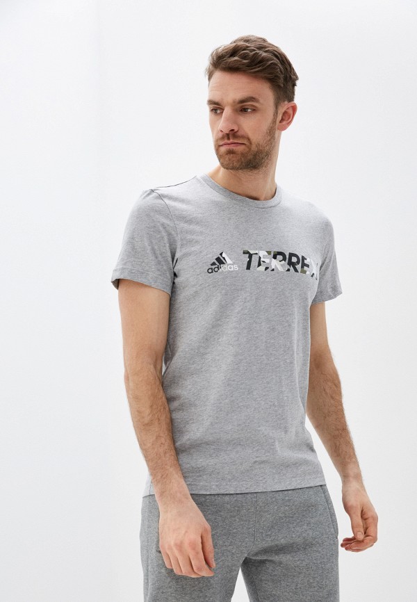 

Футболка adidas, Серый, adidas AD002EMHLPB6